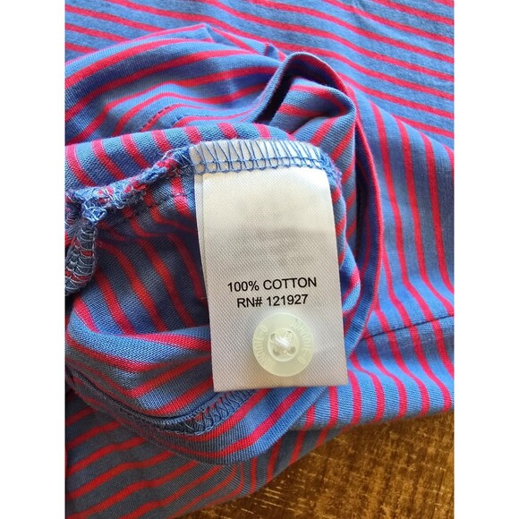 Johnnie-O hanging out striped mens polo size large 100% cotton - Picture 8 of 9